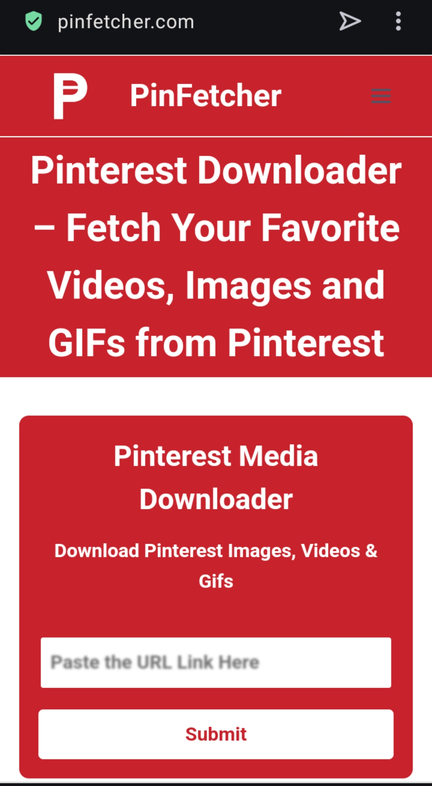 Pinterest Downloader Mobile Android